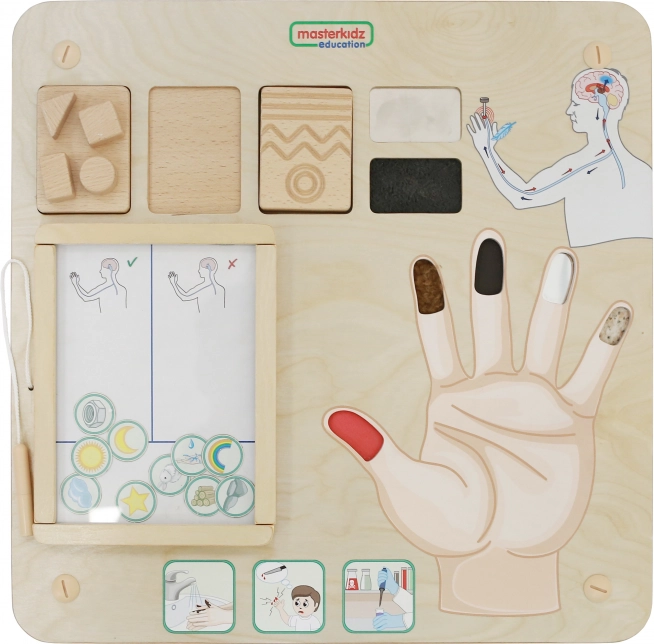 Masterkidz Planche éducative - Toucher Montessori