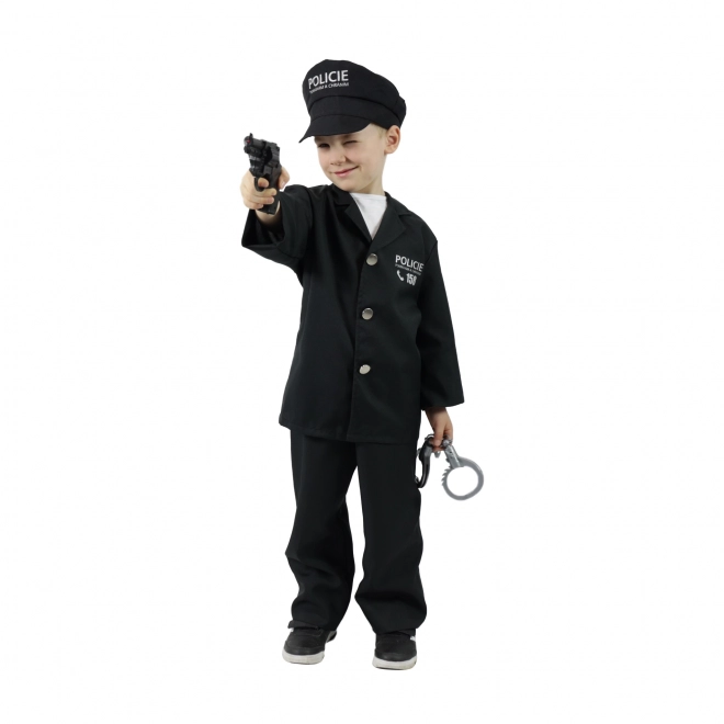 Déguisement d'enfant policier avec casquette - impression tchèque (S) e-emballage