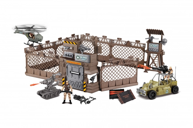 Fortification militaire avec hélicoptère à effets 177 cm