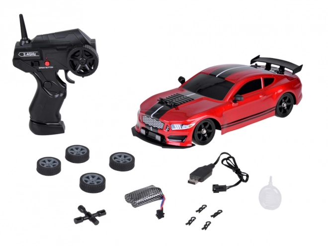 Voiture télécommandée amusante avec fumée de drift et éclairage LED