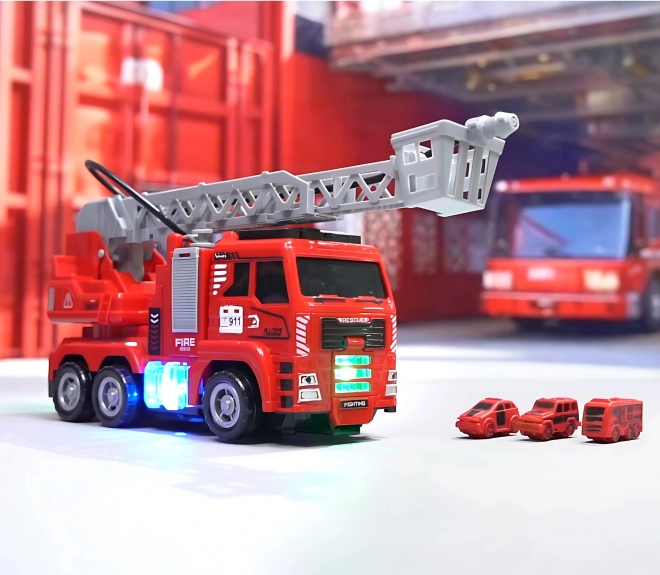 Camion de Pompiers Interactif avec Échelle Mobile