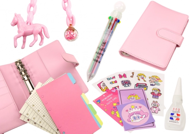 Gammes d'accessoires en cuir Notes Cuir Rose