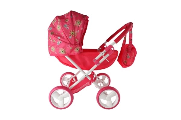 Poussette pour poupées profonde en tissu 58x35x60cm dans une boîte 34x56x8,5cm