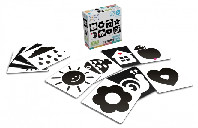 KukiKuk 80002 Cartes à contraste Véeéliké pour bébés