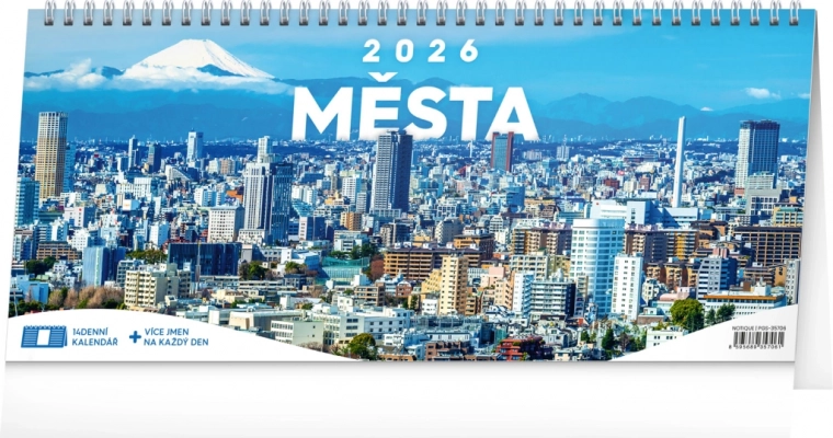 Calendrier de bureau Villes 2026, bihebdomadaire