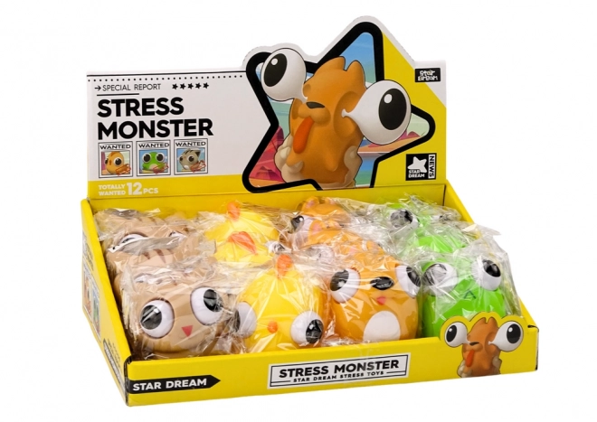 Jouet antistress Happy Monster Squish Sensoriel MIX