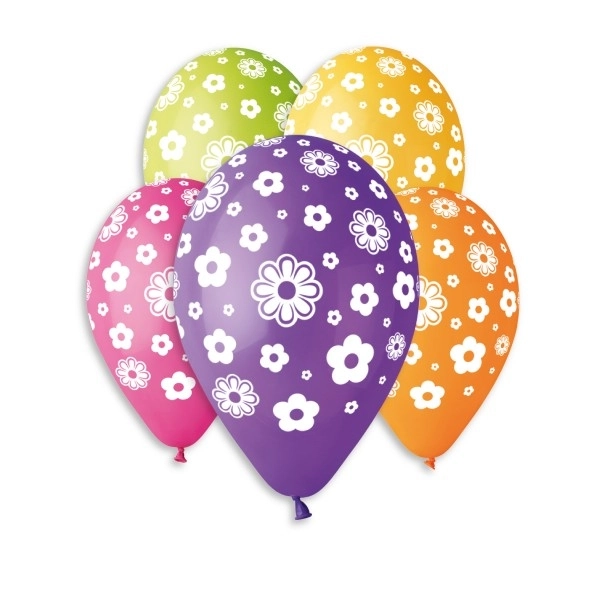 Ballons gonflables fleurs - 5 pièces