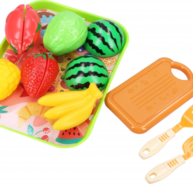 Ensemble de fruits à découper