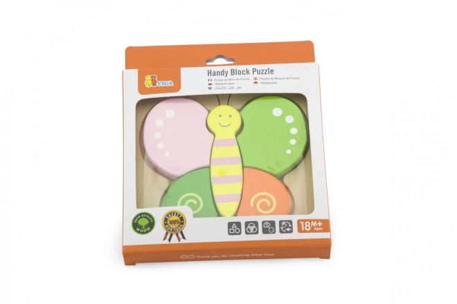 Puzzle en bois pour les plus petits - papillon