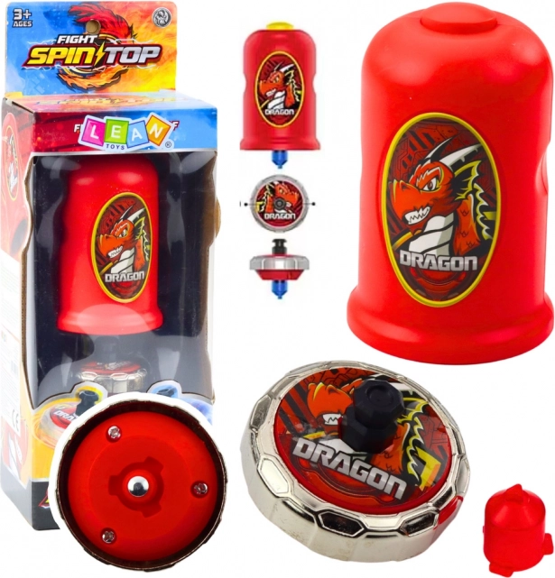 Ensemble Lancer et Disque Volant Dragon Rouge