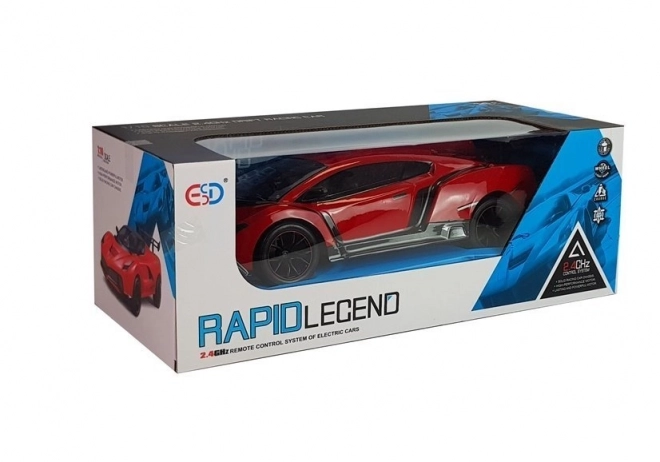 Voiture de course télécommandée rouge 1:10