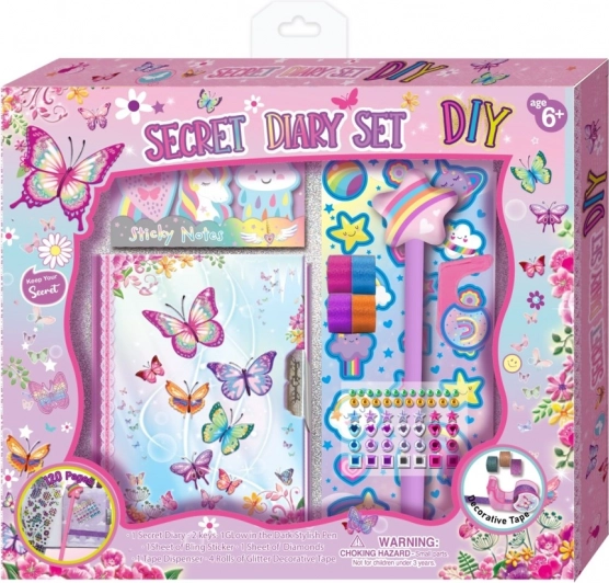 Set de journal intime avec décorations