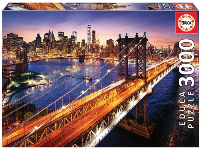 EDUCA Puzzle Crépuscule sur Manhattan 3000 pièces