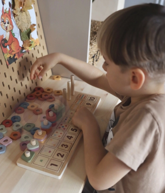 Compteur en bois et jouet de tri Montessori de PolarB