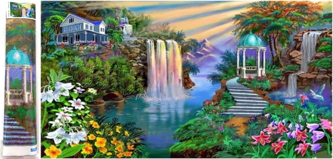 Norimpex Peinture Diamant Cascades magiques 80x40cm
