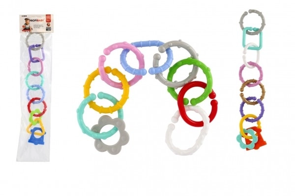 Chaîne/barrière 8 formes plastique en sachet 11x48x3cm 0m+