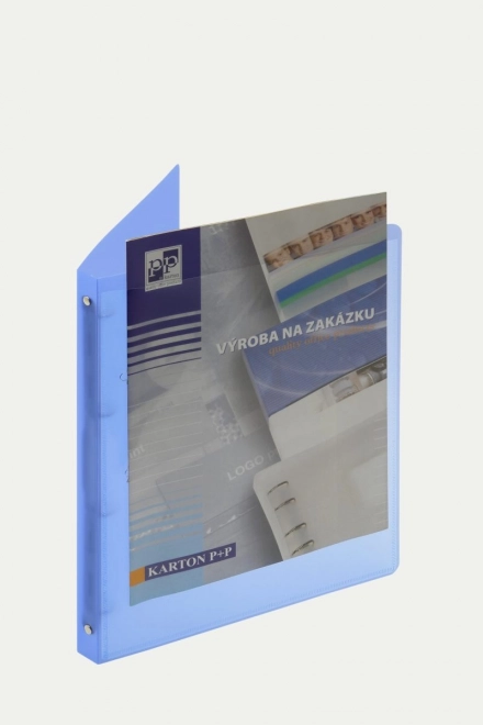 Classeur à anneaux Opaline A4 bleu