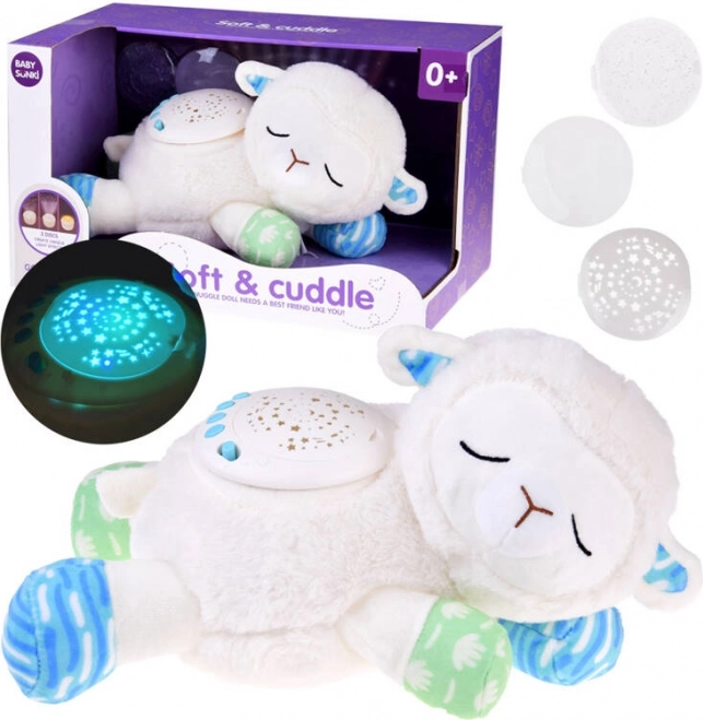 Lampe projecteur mascotte mouton ourson étoiles berceuses bruit ZA4797