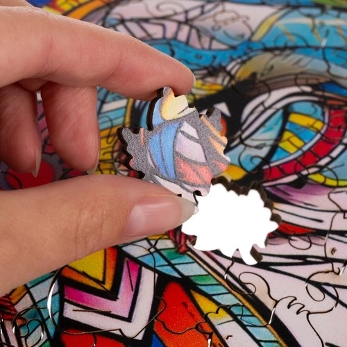 Puzzle en bois krüzzel Loup