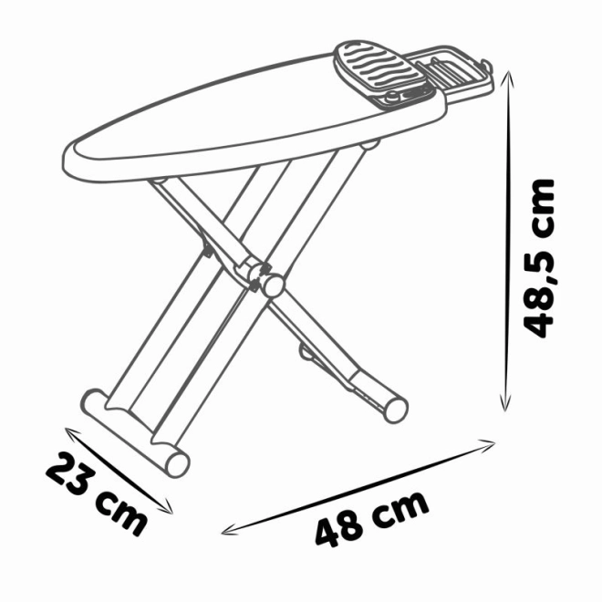 Table à repasser et fer avec base