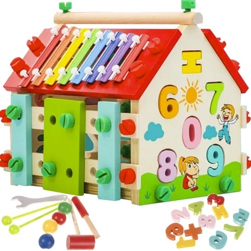 Maison éducative en bois pour enfants DIY