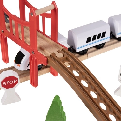 Circuit de train en bois Kruzzel 22646