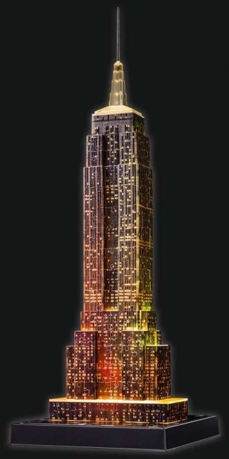 RAVENSBURGER Puzzle 3D Lumineux Édition Nocturne Empire State Building 216 pièces