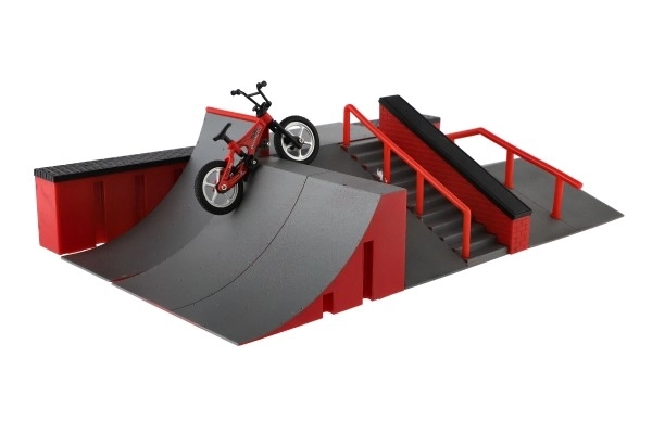 Skatepark - rampes, vélo à doigts et skateboard