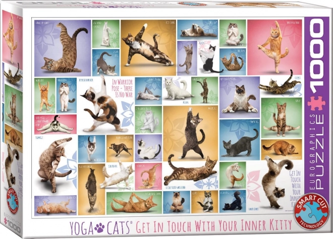 Puzzle Yoga des Chats 1000 pièces