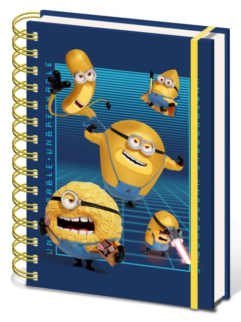 Bloc spirale A5 2024 avec motif Minions