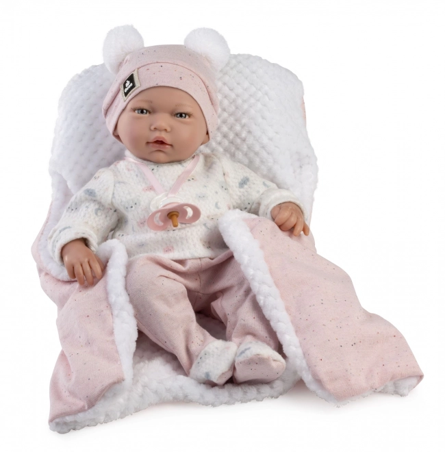 Guca 886 GALA - poupée réaliste bébé avec corps en tissu doux - 38 cm