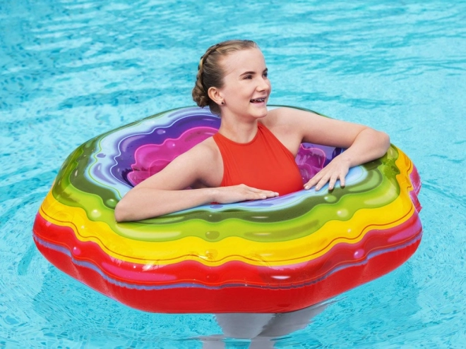 Bestway Bouée Gonflable Arc-en-ciel Gelée 115 cm