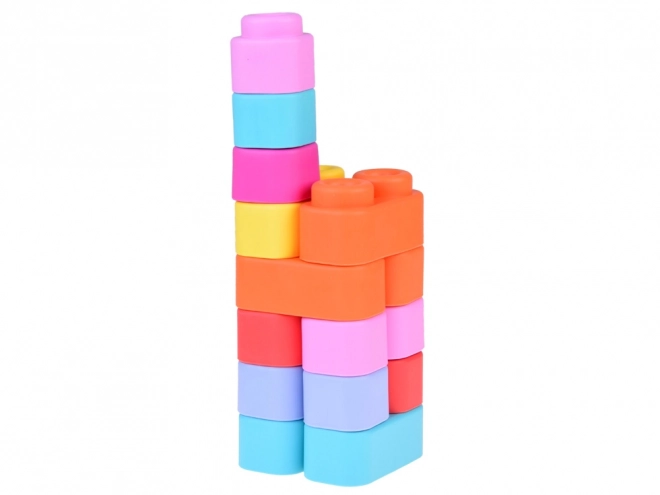 Blocs de construction en caoutchouc doux et colorés pour enfants 36 pièces