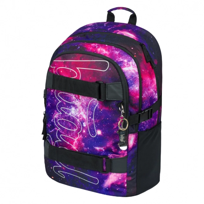BAAGL Sac à dos scolaire Skate Galaxy
