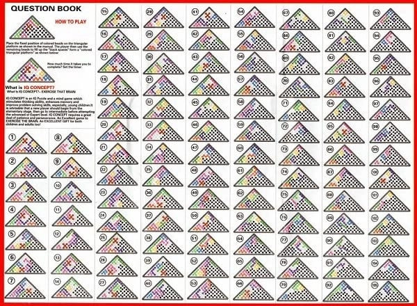Jeu de logique entraînement cérébral IQ Puzzle