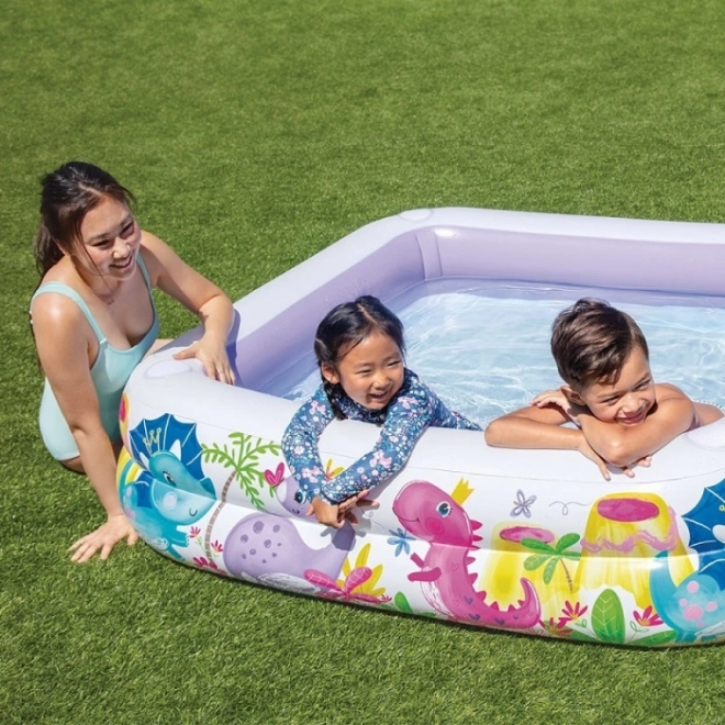 Piscine gonflable avec auvent pour enfants INTEX Dino