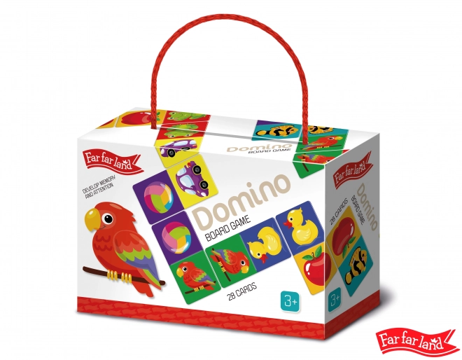 Domino Far Far Land coloré avec des images