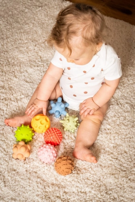 Les balles sensorielles de Tullo pour les tout-petits 8 pcs