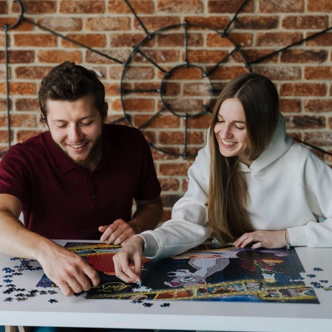 TREFL Puzzle Premium Plus Moments Iconiques : La Belle et le Clochard 1000 pièces