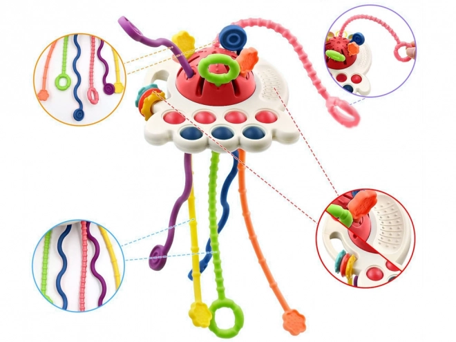 Jouet sensoriel coloré - anneau de dentition