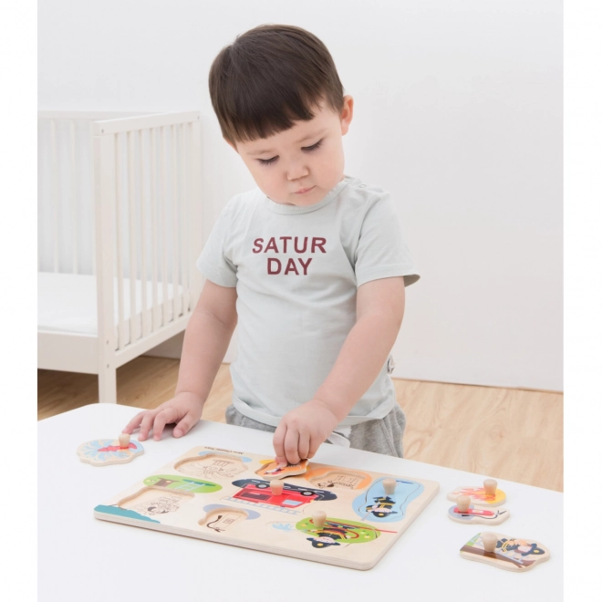 Puzzle en bois Pompiers - 8 pcs