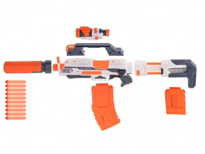 Blaster fusil modulaire 4 en 1 + 30 flèches