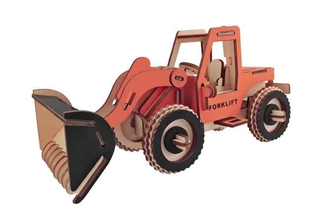 Puzzle 3D en bois Woodcraft Pelleteuse