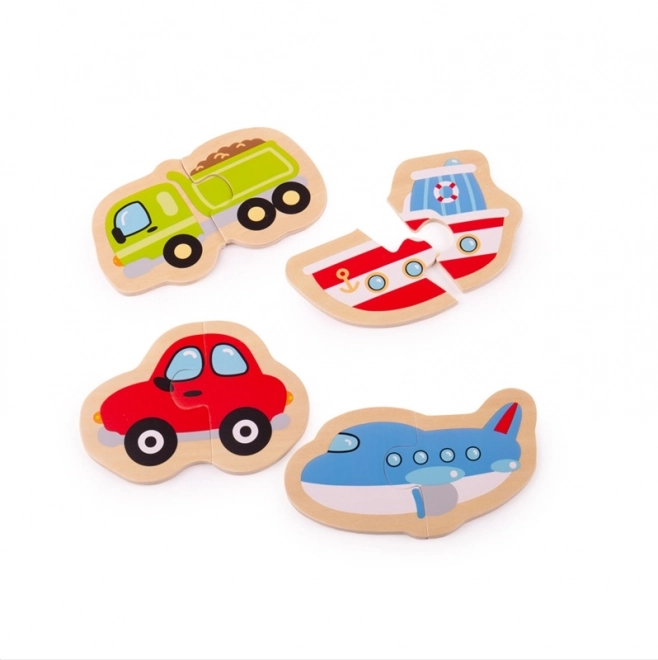 Bigjigs Toys Puzzle facile Moyens de transport