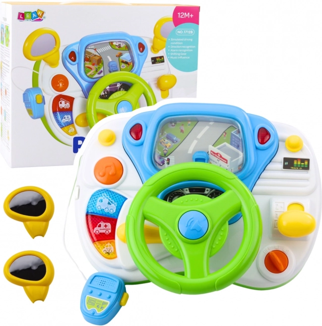 Simulateur de conduite interactif pour enfants avec lumière et son