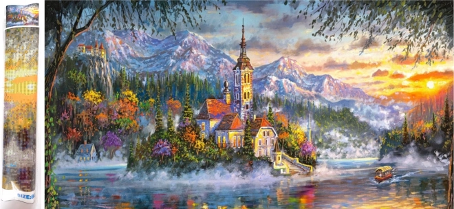 Norimpex Peinture diamant Résidence sur l'île 80x40cm
