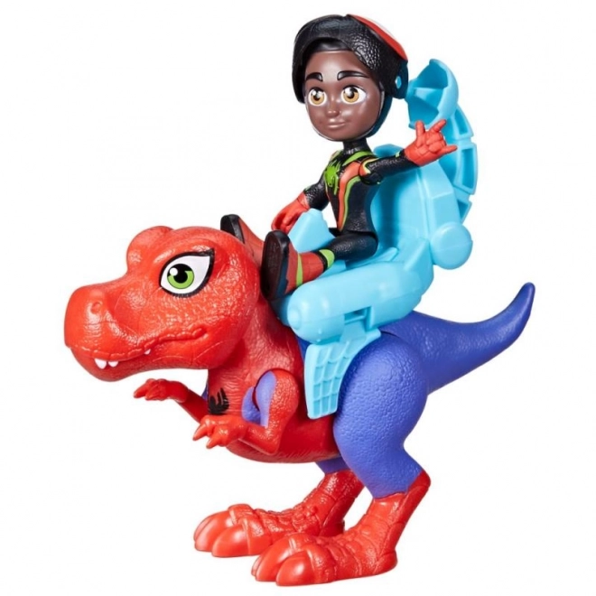Spider-man spidey et ses amis incroyables figurine avec dinosaure et accessoires