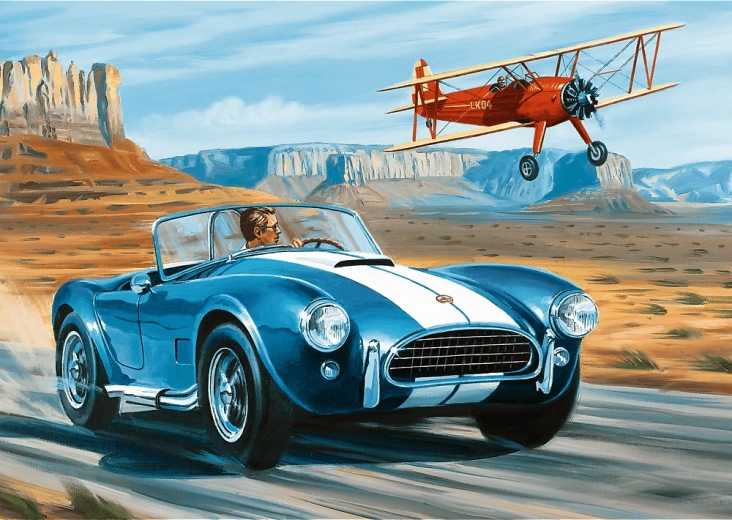 Puzzle Trefl Premium Plus Tea Time : course dans le désert 1000 pièces