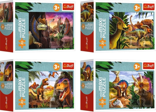 Puzzle miniMAXI 20 pièces - Découvre le monde des dinosaures