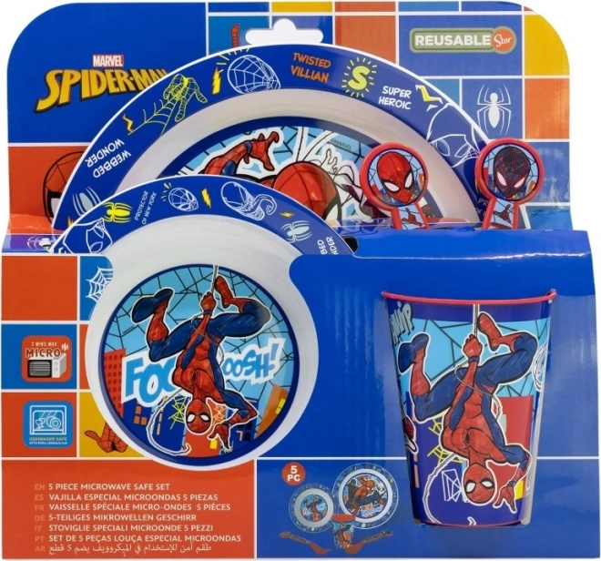 Set de repas pour enfants 5v1 Spiderman